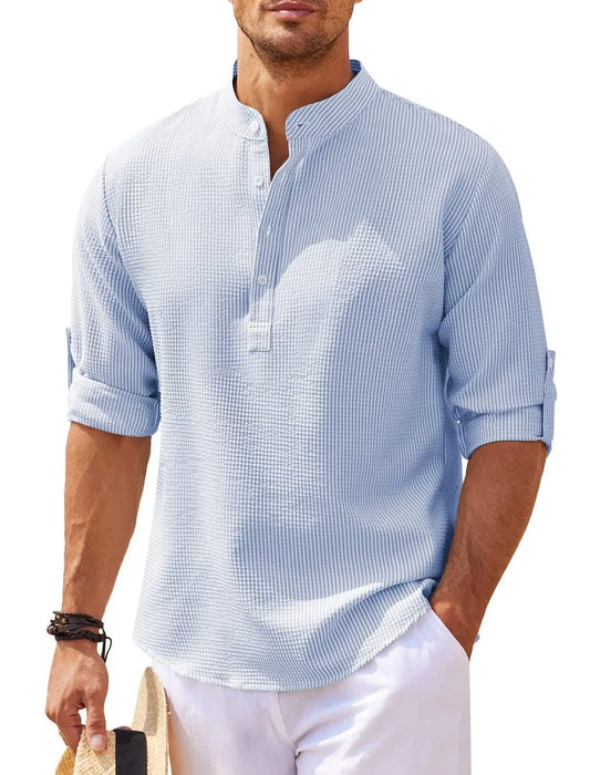 Men’s Spring-Autumn Stand-up Casual T-shirt